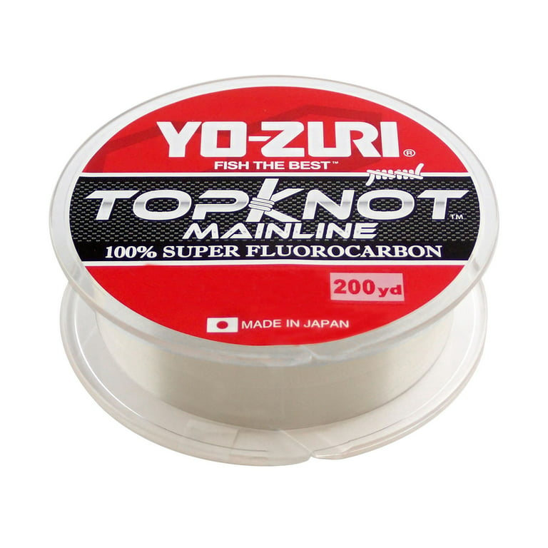 Yo-Zuri Topknot 100% Fluorocarbon Mainline 8lb 200yd Clear Fishing Line