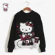 thumbnail image 2 of Sudadera con capucha de dibujos animados divertidos de HELLO KITTY para mujer, sudadera con capucha de HELLO KITTY de El viaje de Chihiro, sudadera con capucha gráfica de los años 90 para mujer, 2 of 5