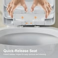 thumbnail image 6 of HOROW High Efficiency Compact Dual Flush Toilet 1.28 GPF 10'' Rough-in with Soft Seat, 6 of 7
