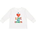 thumbnail image 3 of Inktastic I Love My Grandpa Colorful Heart Boys or Girls Long Sleeve Toddler T-Shirt, 3 of 5