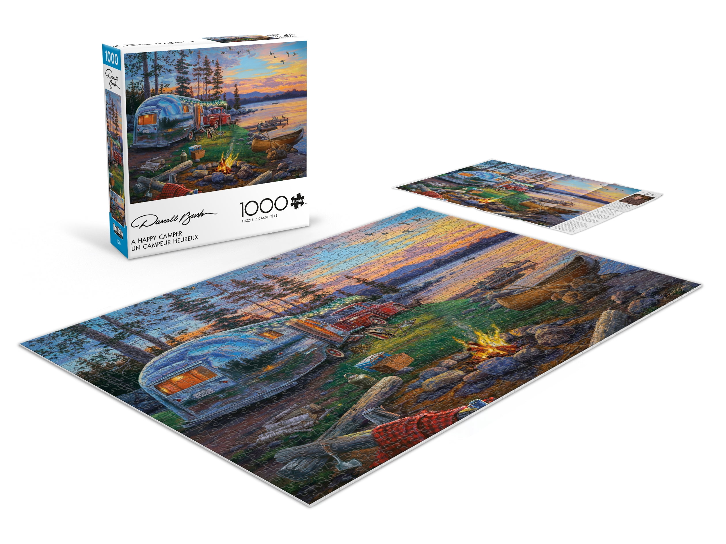 Buffalo Games Darrell Bush A Happy Camper 1000-Piece Interlocking Jigsaw Puzzle for Adults Ages 14+