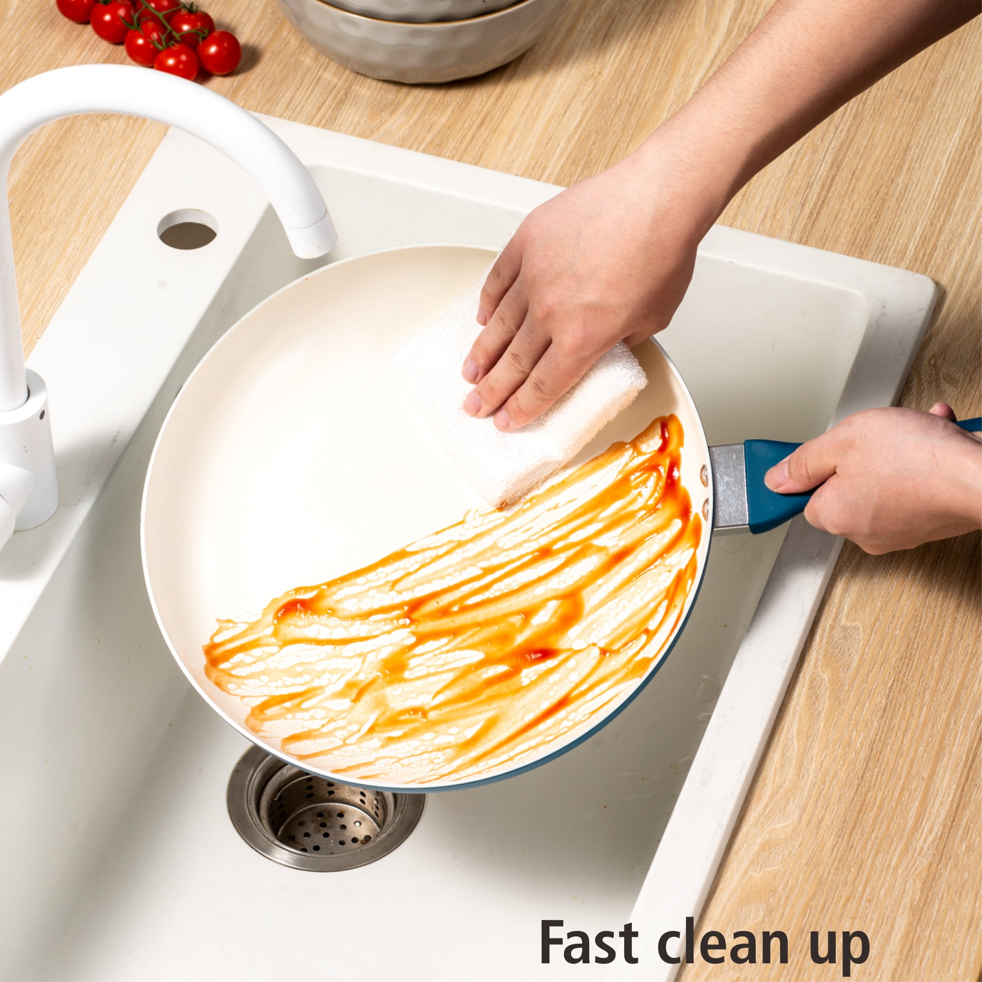Mainstays Ceramic Aluminum Nonstick 12in Frypan Corsair