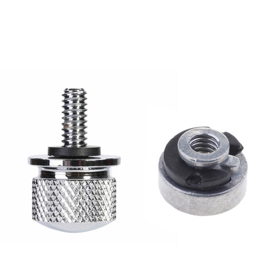 TABLZONE Stainless Steel Set for Motorcycle Seats with Aluminum Finish Hardware