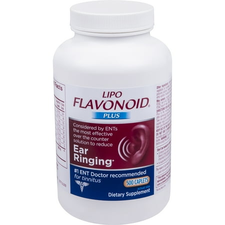 Lipo-Flavonoid Plus Ear Health Supplement Most Effective Over the Counter Solution to Reduce Ear Ringing #1 Ear, Nose and Throat Doctor Recommended for Tinnitus, 500 (Best Wart Medication Over The Counter)