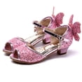 thumbnail image 2 of JUMEYU Little Girls Sandals Kids Slides Sandals Double Buckle Adjustable Boys Girls Size 1.5 (Red,Big Kids 1.5), 2 of 4