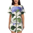 thumbnail image 1 of Balery Vintage Flower Conjunto de Pijama para Mujer con Estampado, Dos Piezas de Manga Corta y Shorts, Ropa de Dormir Suave con Cuello Redondo y Bolsillos-XX-Large, 1 of 6