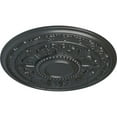 thumbnail image 3 of 30 5/8"OD x 2 1/2"P Tellson Ceiling Medallion (Fits Canopies up to 6 3/4"), Hand-Painted Pewter, 3 of 7