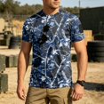 thumbnail image 2 of Mens Camo T Shirts Quick Dry Lightweight Crew Neck Tee Athletic Plain Casual T-Shirt for Men, 2 of 7