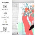 thumbnail image 2 of Painting Flamingo Shower Curtain for Bathroom Shower Curtain Set with 12 Hooks Waterproof Fabric Bath Curtain for Bathtub Restroom Decor, 72 X 72 in, 2 of 6