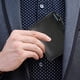 thumbnail image 4 of Cartera para hombre Slim Fit Cartera minimalista de cuero para hombre Bolsillo frontal Doble pliegue Libro de viaje MFZFUKR BST3061091-2, 4 of 5