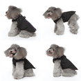 thumbnail image 2 of Dog Winter Clothes with Leash Loop, Sherpa Lined Zip-Up Vest No Harness Needed, Warm Fleece-Lined Dog Jacket for Small Medium Large Dogs black, 2 of 5