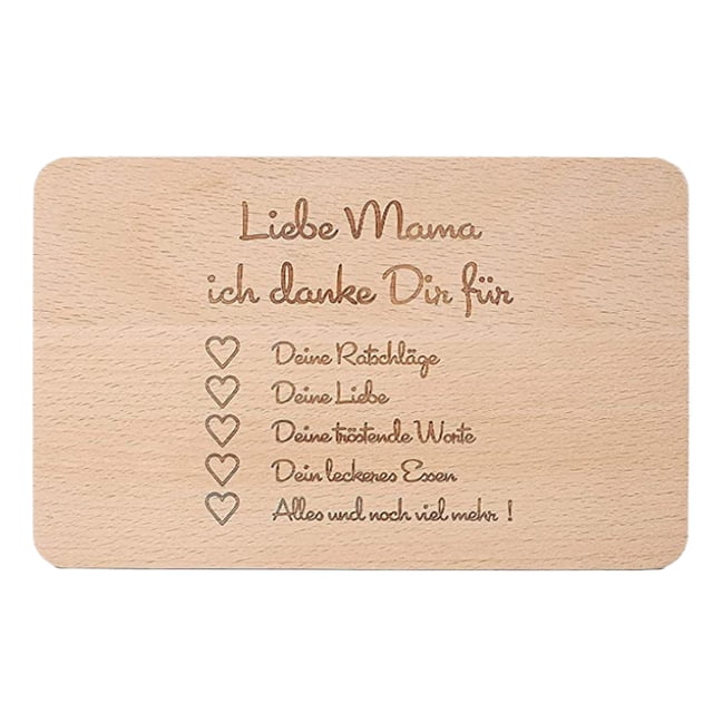 Tabla De Desayuno Con Grabado Mamá Tabla De Cortar Tabla De Servir De Madera Para El Día De La Madre Regalo De Acción De Gracias Yuarrent HA035740-00