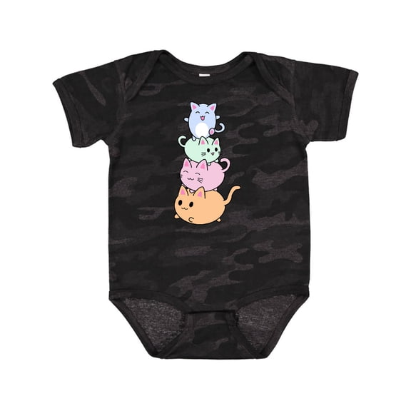 Inktastic Kawaii Kitten Stack Boys or Girls Baby Bodysuit
