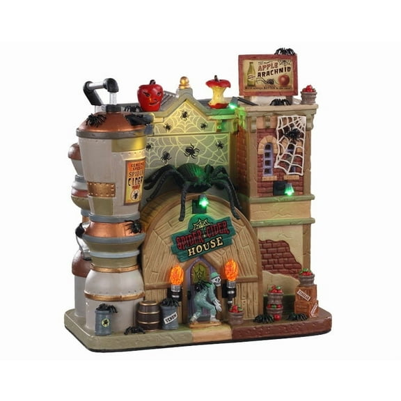 Lemax Village Collection Spider Cider House, with 4.5V Adaptor #05606