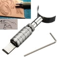 thumbnail image 2 of Cuchillo de tallado giratorio hoja de herramientas de cuero giratoria ajustable hecha a mano DIY, 2 of 3