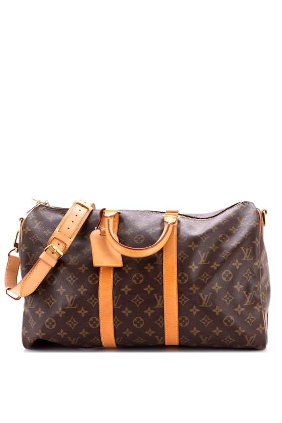 Pre-Owned Keepall Bandouliere Bag Monogram Canvas 45 By Rebag
