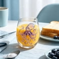 thumbnail image 4 of CuiLiyq 2D Printed Sea Creatures Stemless Wine Glass, Coastal Beach Themed Drinking Tumbler, Nautical Decor Glassware for Water, Wine, Cocktails, Unique Housewarming Gift for Sea Lovers, 4 of 7