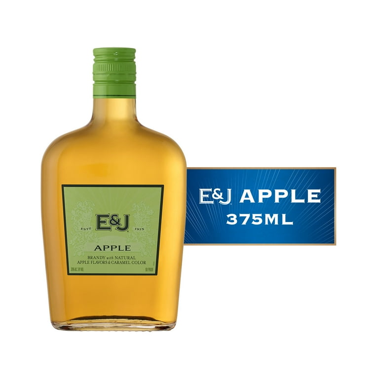 E&J Apple Flavored Brandy, 375mL Bottle, 30% ABV - Walmart.com