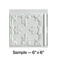 thumbnail image 1 of FASÄDE Traditional Style 10 Decorative Vinyl Backsplash Panel in Gloss White (6X6 Inch Sample), 1 of 5