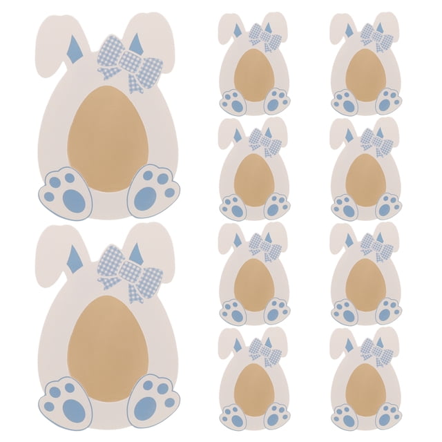 KAKOWELY 10 cajas de dulces de Pascua con adorables conejitos, cajas de papel para guardar galletas.