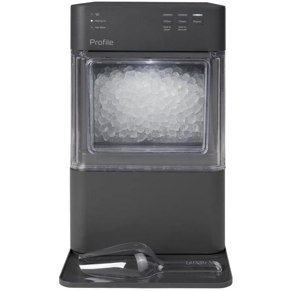 GE Profile Opal Mini Nugget Countertop Ice Maker with Descaler, 36lb - Charcoal Gray