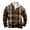 AB17 Coffee, variant on Mens Half Zip Stand Collar Plaid Sweatshirts Casual Long Sleeve T Shirts Comfort Fit Sportwear Hoodless Sweatshirts