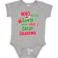 thumbnail image 3 of Inktastic Who Needs Santa when I Have Great Grandma Boys or Girls Baby Bodysuit, 3 of 5