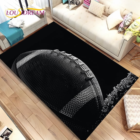 Rugby American Football Field Area Rug Carpet Rug for Living Room Bedroom Sofa Doormat ration kids Play Non-slip Floor Mat