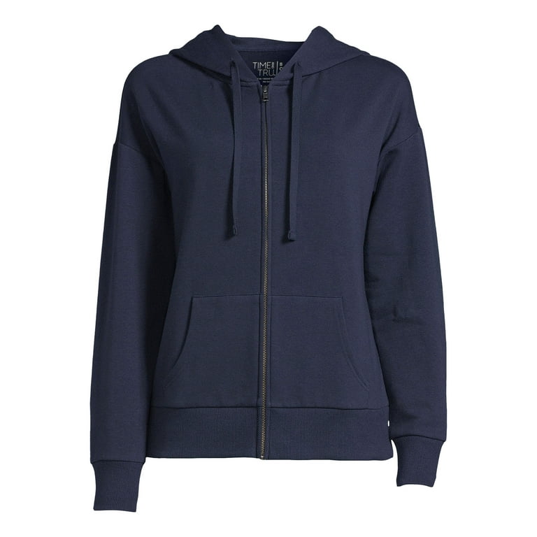 Time and Tru Women s Zip Up Hoodie Walmart