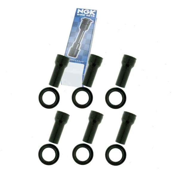 6 pc NGK Ignition Coil Boots compatible with Kia Magentis 2.7L V6 2007-2010
