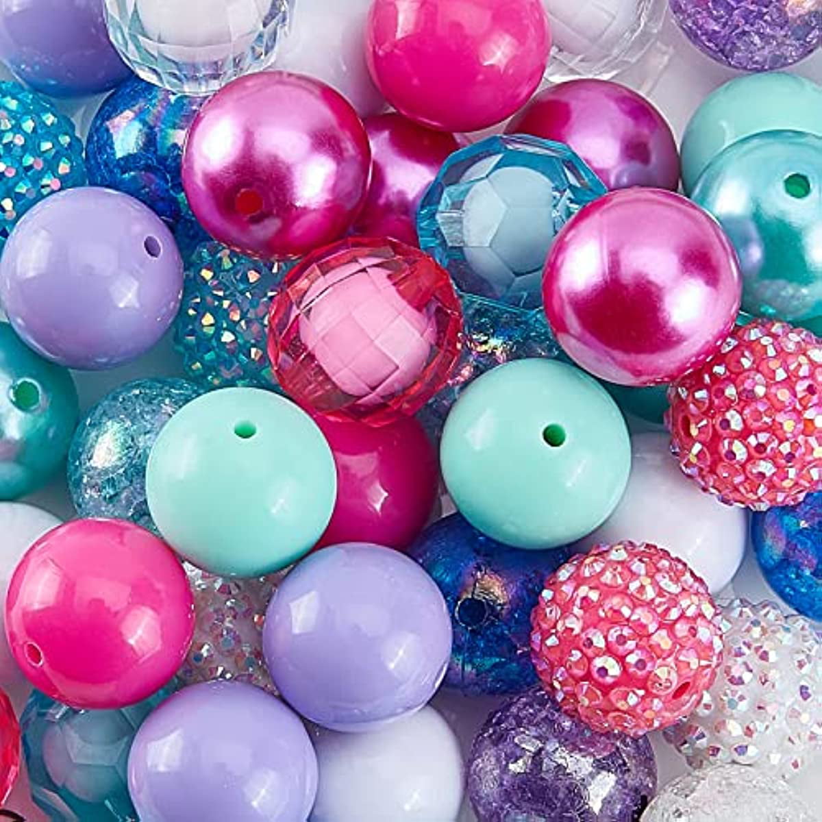 Bubble Gum Pink Resin Decoden Cabochon Flatback Pearls – Be Createful