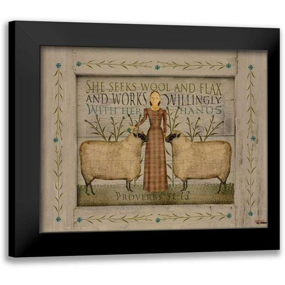 Albert, Beth 14x12 Black Modern Framed Museum Art Print Titled - She Seeks