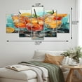 thumbnail image 4 of Designart "Cocktails Representation Colorfuled Acrylic III" Food & Beverage Art Living Room Set, 4 of 5