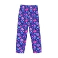 thumbnail image 6 of Balery blue Skull purple flower1 print Men's Pajama Pants,Ultra Lightweight Pjs,Lounge Pant-XX-Large, 6 of 9