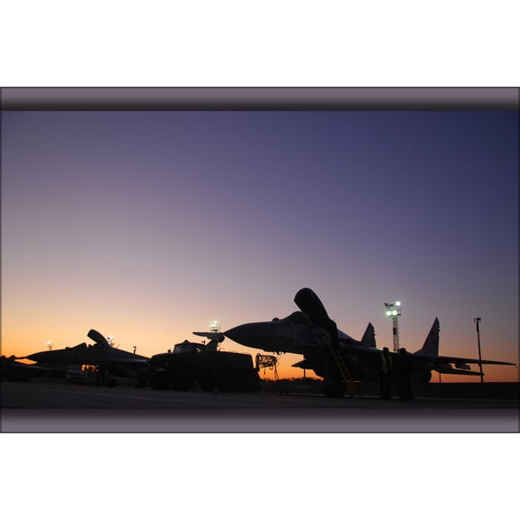 24"x36" Gallery Poster, MiG-29 Fulcrum aircraft Graf Ignattevo Airfield, Bulgaria, 2007