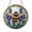 Acrylic 3.5 Inch, variant on Stained Glass Style Honeybee Window Hanging Floral Nature Decor