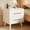 White, variant on Noelse Nightstand, Bedside Table with 2 Large Storage Drawers and Metal Handles, Modern Night Stand for Bedroom, Living Room, White