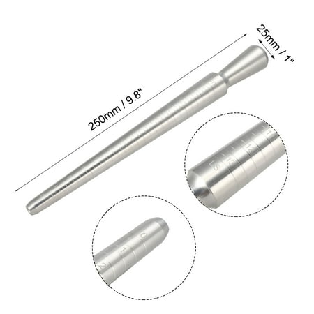 ring sizer mandrel us 0 13 finger size measuring stick gauge ruler