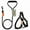 Black, variant on Touchdog ® 'Macaron' 2-in-1 Durable Nylon Dog Harness and Leash
