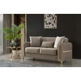 thumbnail image 4 of Modern Contemporary Velvet 2PC Sofa (88"W * 33"D * 33"H) with Sleeper Function, 4 of 19