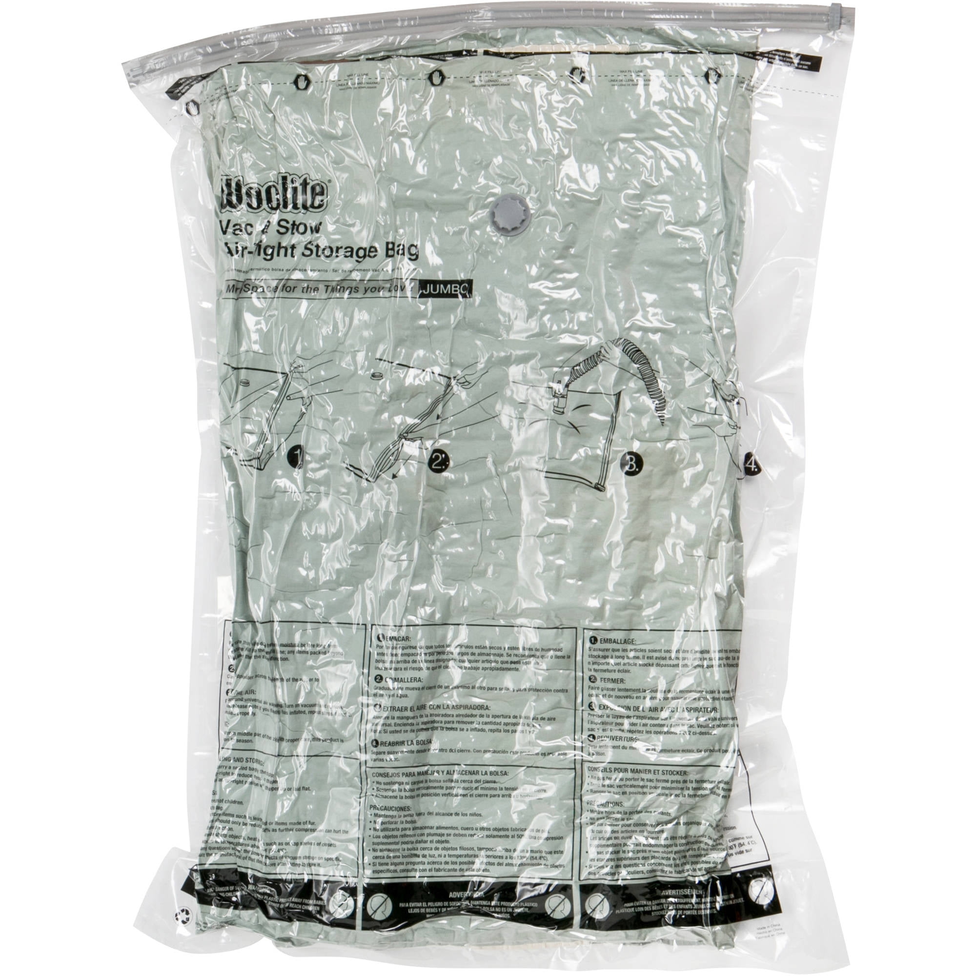 Woolite 23.5 x 35 Air Tight Cube Vacuum Storage Bags 2pk