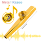 thumbnail image 5 of Anpro - Juego de 6 Kazoos de metal, 6 Kazoos de membrana, Kazoos de metal, 6 colores, DESECHABLE, 5 of 7