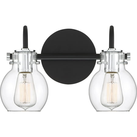 

Quoizel Andrews 2-Light Bathroom Vanity Light in Earth Black