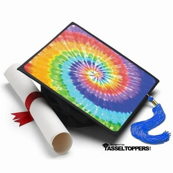 Tie Dye Grad Cap Tassel Topper
