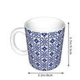 thumbnail image 2 of Yiaed Blue And White Porcelain Chinaware Print Ceramics Coffee,Large Handle Design,Extra Large Tea and Coffee Cup for Office and Home Mugs, 2 of 6