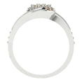 thumbnail image 4 of 0.45 ct Brilliant Round Cut Yellow Moissanite 18K White Gold Solitaire with Accents Engagement Bridal Wedding Ring Band Set size 10.25, 4 of 7