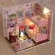 thumbnail image 2 of Modelo de rompecabezas 3D de cabaña para niños hecha a mano de Wise House, juguete para niña, diario de gatito, regalo, 2 of 4