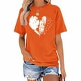 thumbnail image 4 of Odbmxy T Shirts for Women Summer Graphic Short Sleeve Plus Size Womens Tops Pullover Casual Holiday Orange Regular Tops, 4 of 7
