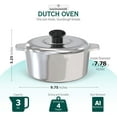 thumbnail image 4 of Magnaware 3qt Rust-Resistant Cast Aluminum Dutch Oven, 4 of 7