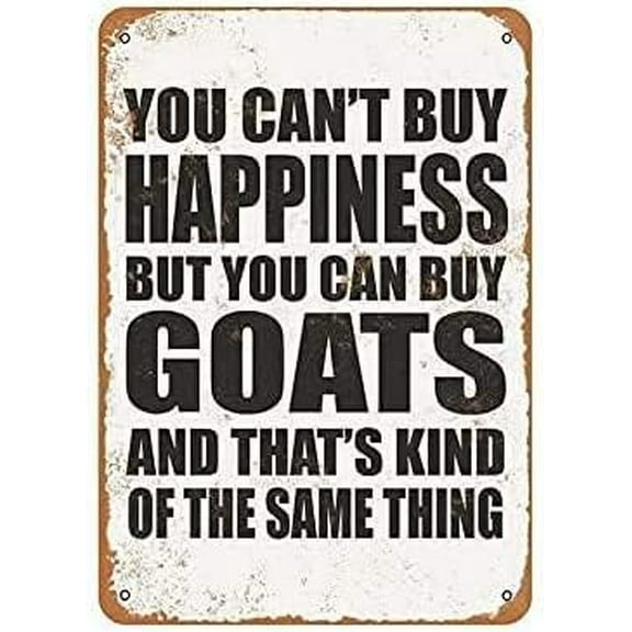 Retro Vintage Funny 8"x12" goats Metal tin Sign Garage Kitchen Decor Club Cafe Home Restaurant Wall Decor Art Sign Post Gifts for Man